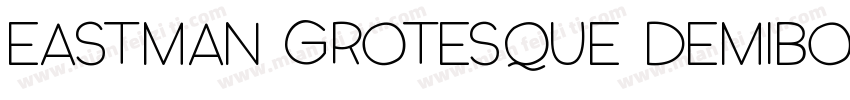 Eastman Grotesque DemiBold字体转换